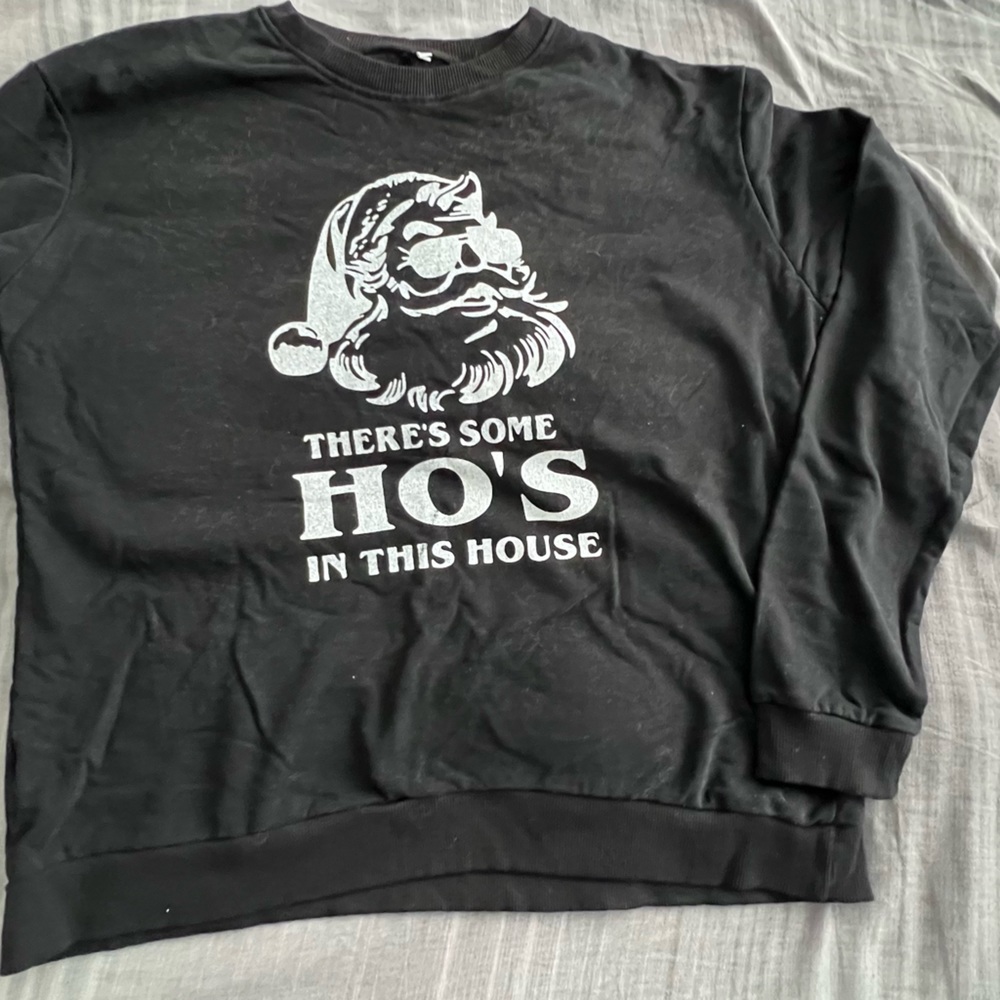 Women’s Black Funny Christmas Sweatshirt